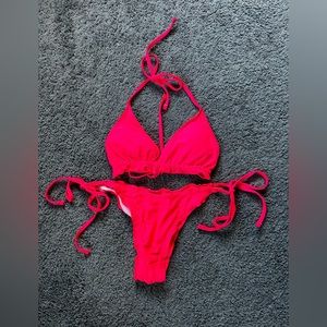 Hot Pink SHEIN Bikini